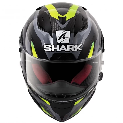 Cască Moto Integrală SHARK RACE-R PRO CARBON ASPY · Negru / Gri / Galben  - 1