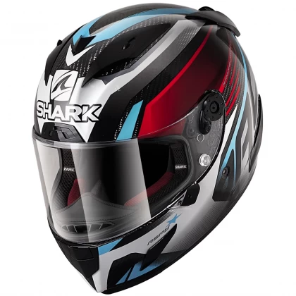 Cască Moto Integrală SHARK RACE-R PRO CARBON ASPY · Negru / Gri / Roșu / Albastru  - 0