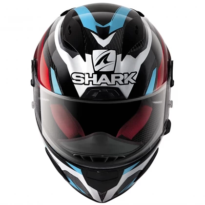 Cască Moto Integrală SHARK RACE-R PRO CARBON ASPY · Negru / Gri / Roșu / Albastru  - 1