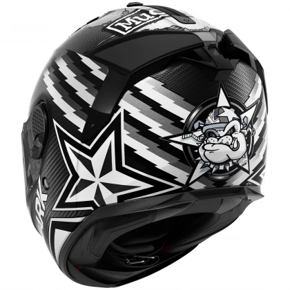 Cască Moto Integrală SHARK SPARTAN GT CARBON REDDING MAT · Negru Mat / Alb  - 2