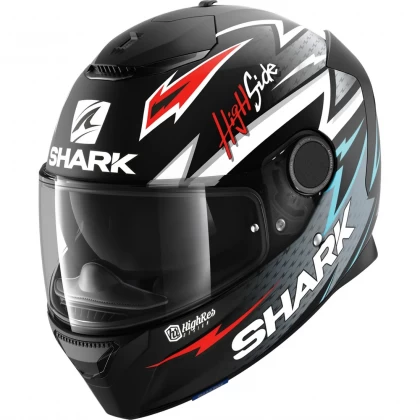 Cască Moto Integrală SHARK SPARTAN 1.2 ADRIAN PARASSOL  · Negru Mat / Gri / Roșu / Albastru  - 0