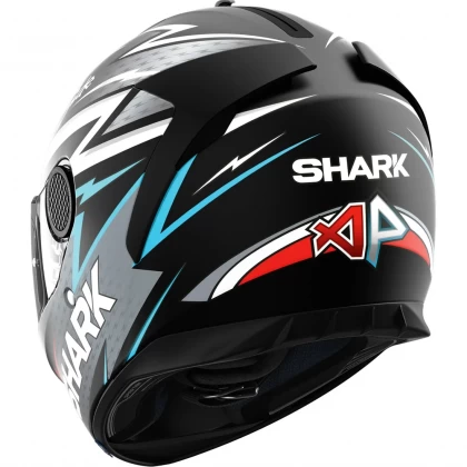 Cască Moto Integrală SHARK SPARTAN 1.2 ADRIAN PARASSOL  · Negru Mat / Gri / Roșu / Albastru  - 2