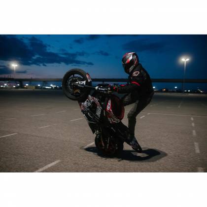 Cască Moto Integrală SHARK RIDILL 1.2 PHAZ MAT · Negru / Roșu / Alb  - 3