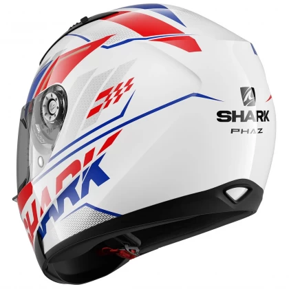 Cască Moto Integrală SHARK RIDILL 1.2 PHAZ · Alb / Albastru / Roșu  - 2
