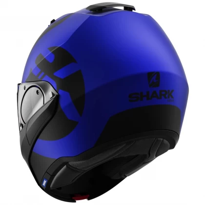 Cască Moto Modulară SHARK EVO ES KEDJE MAT · Negru / Albastru  - 2