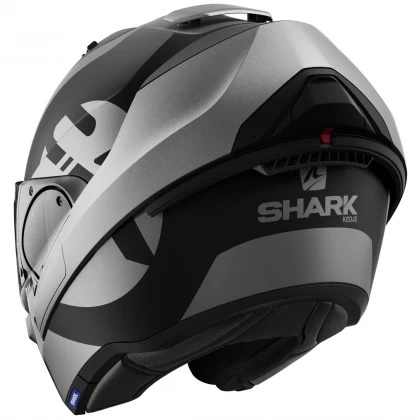 Cască Moto Modulară SHARK EVO ES KEDJE MAT · Gri / Negru  - 2