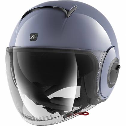 Cască Moto Damă Open Face SHARK NANO BLANK · Gri  - 0