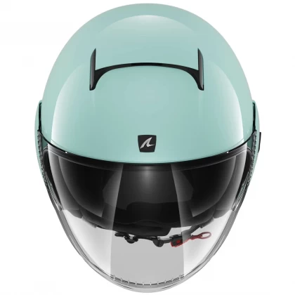 Cască Moto Damă Open Face SHARK NANO BLANK · Verde  - 1