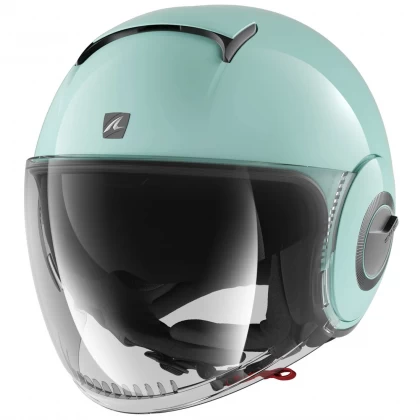 Cască Moto Damă Open Face SHARK NANO BLANK · Verde  - 0