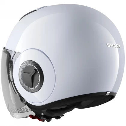 Cască Moto Open Face SHARK NANO BLANK · Alb / Argintiu  - 2