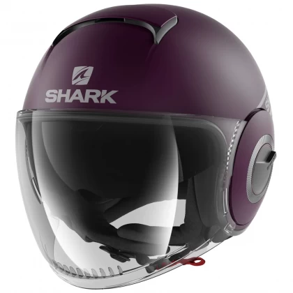 Cască Moto Damă Open-Face SHARK NANO STREET NEON MAT · Mov / Gri  - 0
