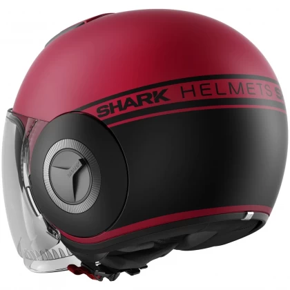 Cască Moto Open-Face SHARK NANO STREET NEON MAT · Roșu / Negru  - 2