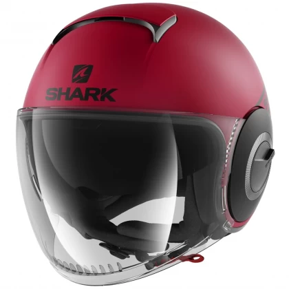 Cască Moto Open-Face SHARK NANO STREET NEON MAT · Roșu / Negru  - 0