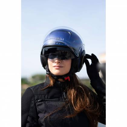 Cască Moto Open Face SHARK NANO STREET NEON MAT · Albastru / Negru  - 2