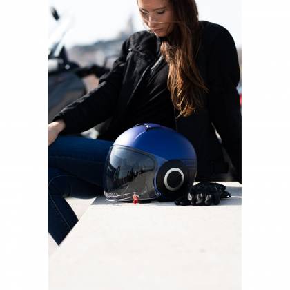 Cască Moto Open Face SHARK NANO STREET NEON MAT · Albastru / Negru  - 3