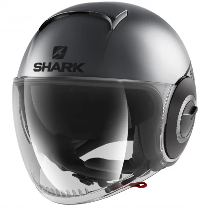 Cască Moto Open-Face SHARK NANO STREET NEON MAT · Gri / Negru  - 0