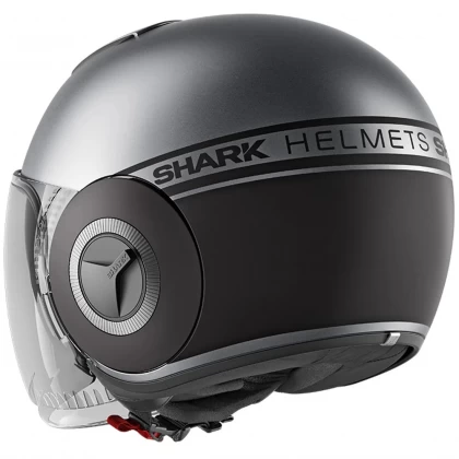 Cască Moto Open-Face SHARK NANO STREET NEON MAT · Gri / Negru  - 3