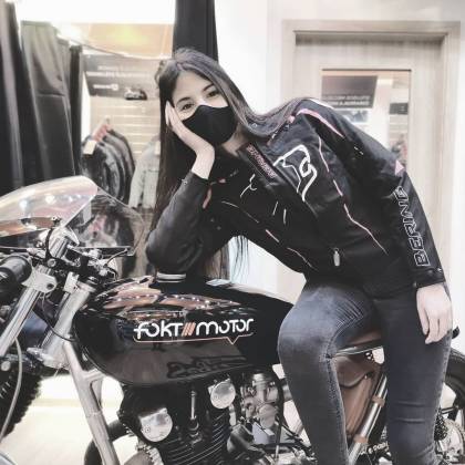 Geacă Moto Damă din Textil BERING LADY KALOWAY · Negru / Roz  - 2