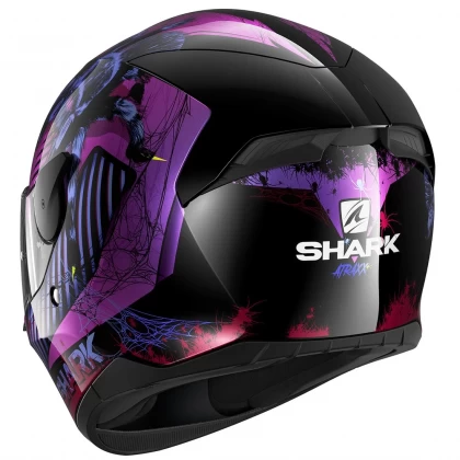 Cască Moto Integrală SHARK D-SKWAL 2 ATRAXX · Negru / Mov  - 3