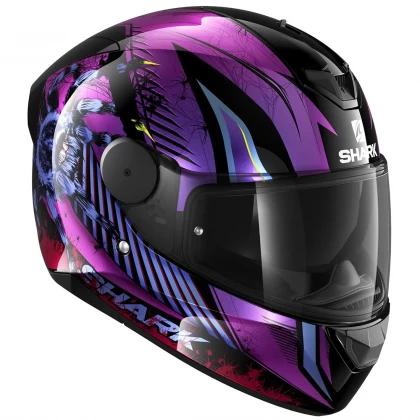 Cască Moto Integrală SHARK D-SKWAL 2 ATRAXX · Negru / Mov  - 2