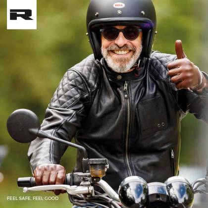 Geacă Moto din Piele RICHA YORKTOWN · Negru  - 1