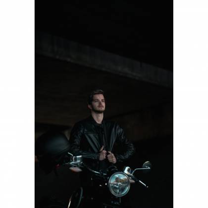 Geacă Moto din Piele RICHA NORMANDIE · Negru  - 4