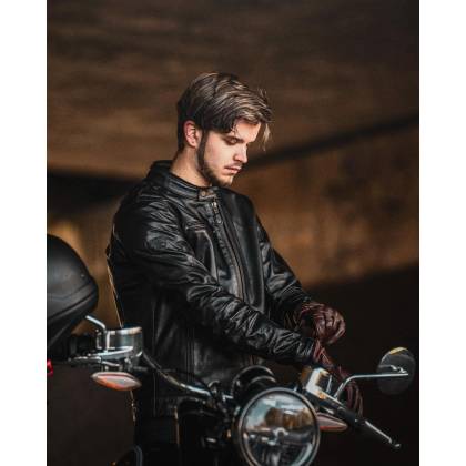 Geacă Moto din Piele RICHA NORMANDIE · Negru  - 2