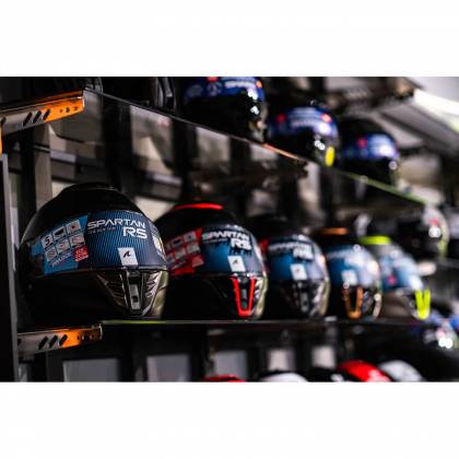 Cască Moto Integrală SHARK SPARTAN RS CARBON SKIN · Negru / Gri  - 4