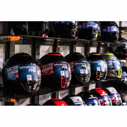 Cască Moto Integrală SHARK SPARTAN RS CARBON SKIN MAT · Negru / Gri  - 3