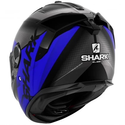 Cască Moto Integrală SHARK SPARTAN GT BCL. MICR. ELGEN MAT · Negru Mat / Albastru  - 2