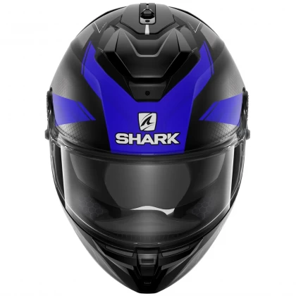 Cască Moto Integrală SHARK SPARTAN GT BCL. MICR. ELGEN MAT · Negru Mat / Albastru  - 1