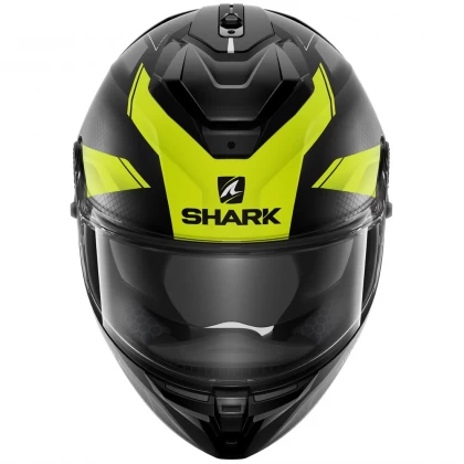 Cască Moto Integrală SHARK SPARTAN GT BCL. MICR. ELGEN MAT · Negru Mat / Galben  - 1