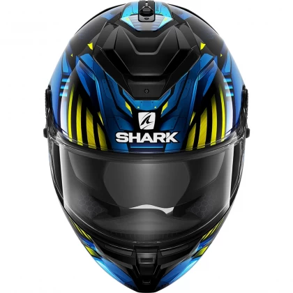 Cască Moto Integrală SHARK SPARTAN GT BCL. MICR. REPLIKAN · Negru / Albastru / Galben  - 1