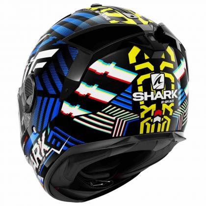 Cască Moto Integrală SHARK SPARTAN GT BCL. MICR. E-BRAKE · Negru / Albastru / Galben  - 2