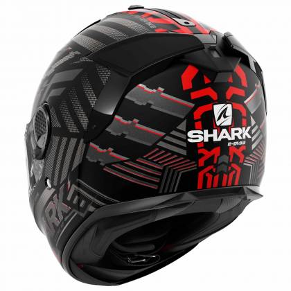 Cască Moto Integrală SHARK SPARTAN GT BCL. MICR. E-BRAKE MAT · Negru / Gri / Roșu  - 2