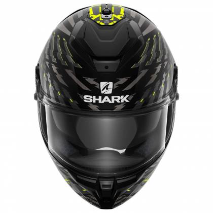 Cască Moto Integrală SHARK SPARTAN GT BCL. MICR. E-BRAKE MAT · Negru / Gri / Galben  - 1