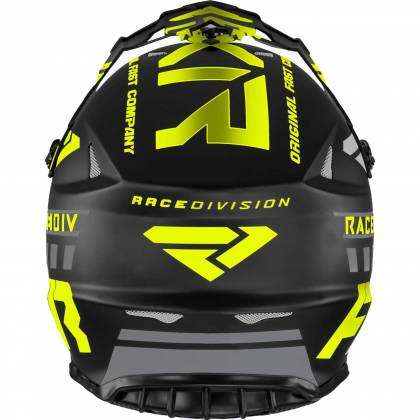 Cască Enduro - Cross - Snowmobil FXR RACING BLADE RACE DIV · Negru Mat / Galben-Fluo  - 4