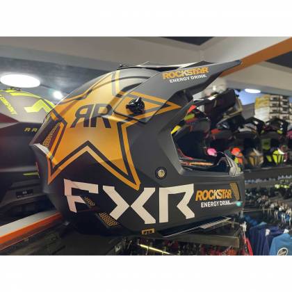 Cască Enduro - Cross - Snowmobil FXR RACING CLUTCH ROCKSTAR · Negru / Auriu / Alb  - 3
