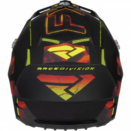 Cască Enduro - Cross - Snowmobil FXR RACING CLUTCH EVO LE · Negru / Roșu / Galben-Fluo  - 4