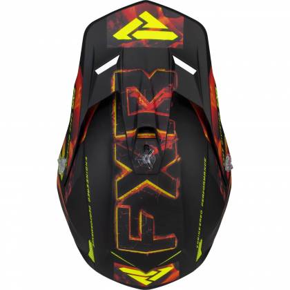 Cască Enduro - Cross - Snowmobil FXR RACING CLUTCH EVO LE · Negru / Roșu / Galben-Fluo  - 1