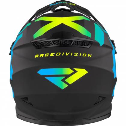 Cască Enduro - Cross Copii FXR RACING LEGION · Negru Mat / Albastru / Galben-Fluo  - 4