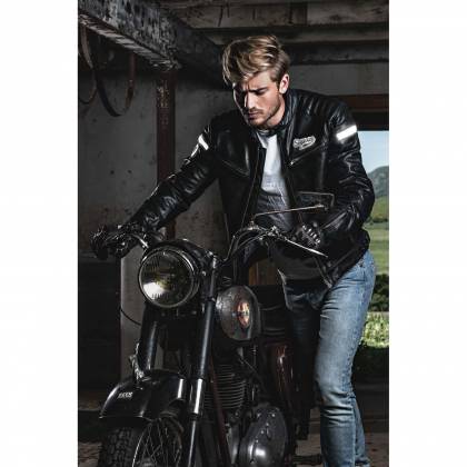 Geacă Moto din Piele SEGURA MORTYMER · Negru  - 3