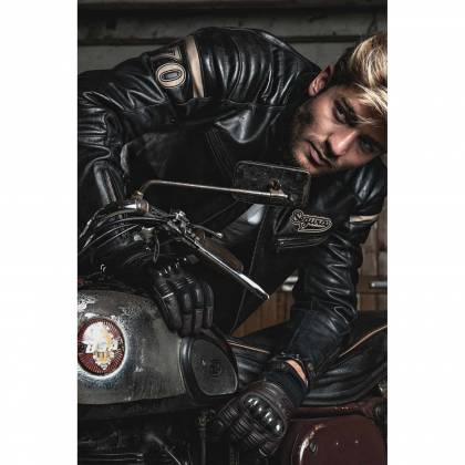 Geacă Moto din Piele SEGURA MORTYMER · Negru  - 4