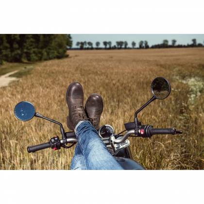 Ghete Moto Chopper din Piele Naturală SEGURA EDMOND · Maro  - 3