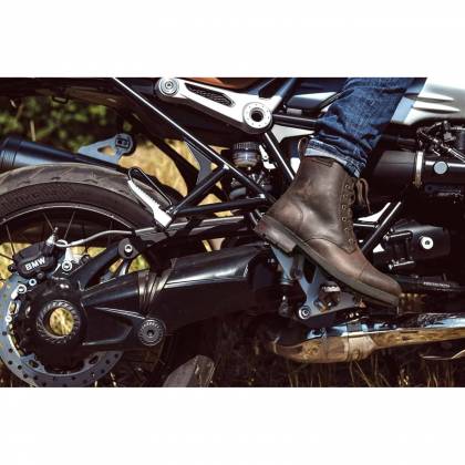 Ghete Moto Chopper din Piele Naturală SEGURA EDMOND · Maro  - 2