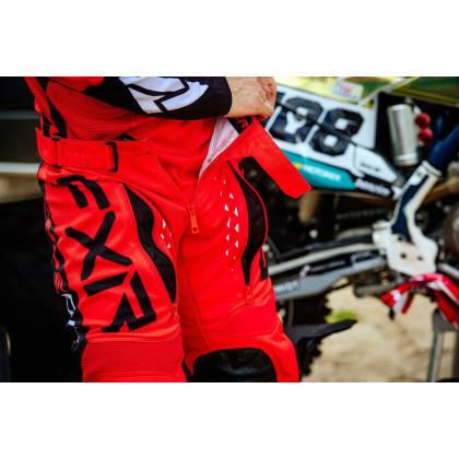 Pantaloni Enduro FXR RACING OFF-ROAD MX · Negru / Gri / Roșu  - 2