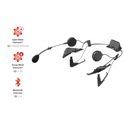 Sistem de Comunicare SENA SRL MESH Intercom și Interfon Bluetooth cu 4 Căi pentru Shoei Neotec 2, GT-Air 2, J-Cruise 2  - 1