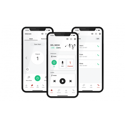 Sistem de Comunicare SENA SRL MESH Intercom și Interfon Bluetooth cu 4 Căi pentru Shoei Neotec 2, GT-Air 2, J-Cruise 2  - 2