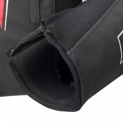 Geacă Moto din Piele BERING SPRINT-R · Negru / Roșu  - 6