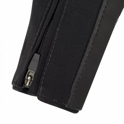 Geacă Moto din Piele BERING SPRINT-R · Negru / Alb  - 3